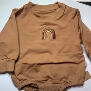 Neutral baby romper!